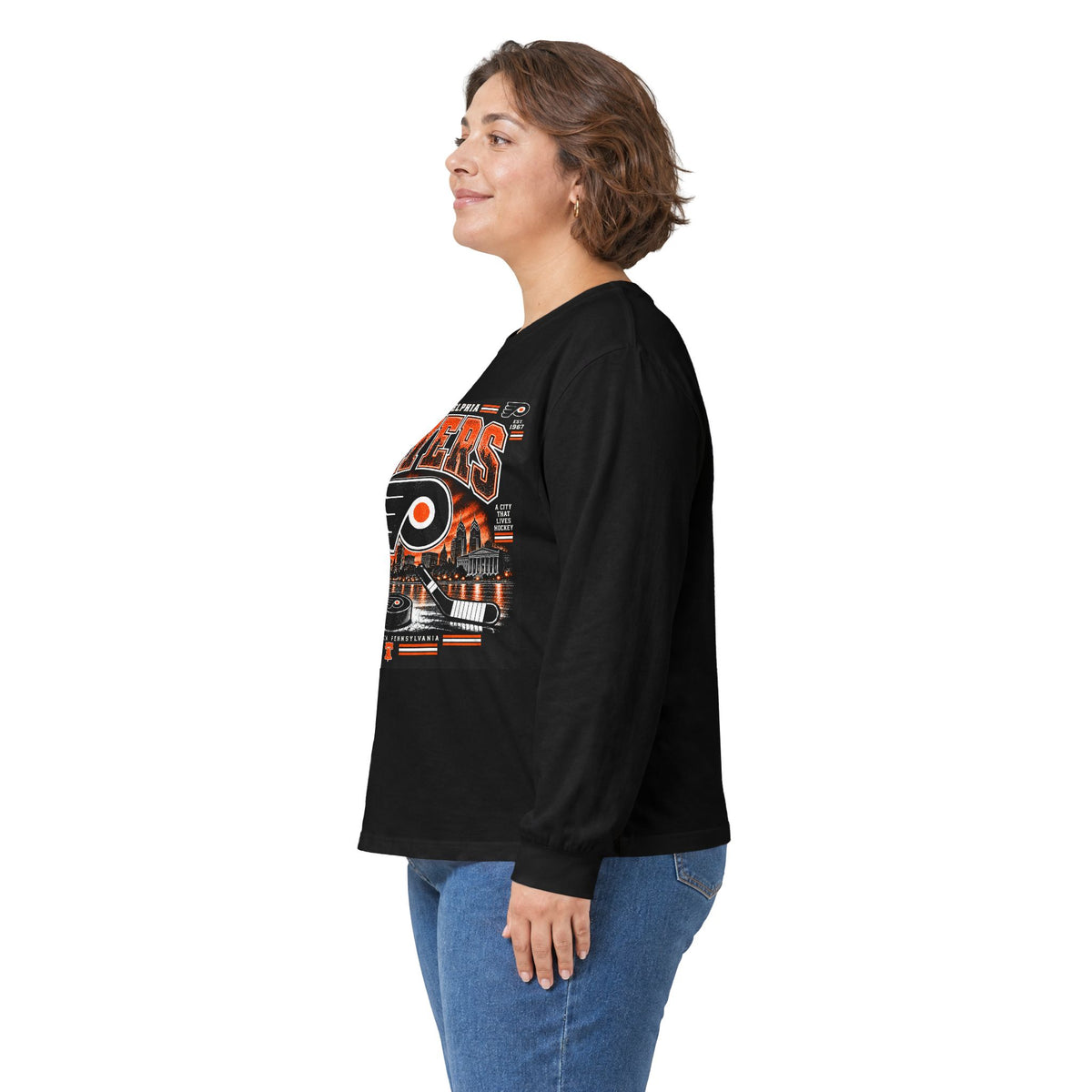 Philadelphia Flyers Urban Hockey - Unisex Ultra Cotton Long Sleeve Tee
