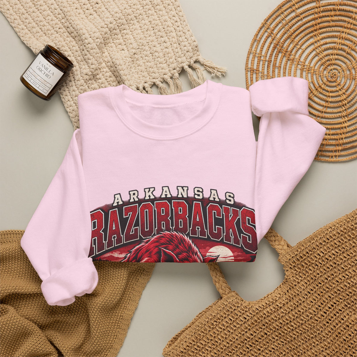 Arkansas Razorbacks State Pride - Crewneck Sweatshirt