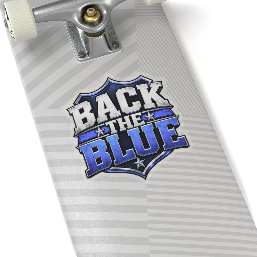 Back the Blue Shield - Kiss-Cut Sticker
