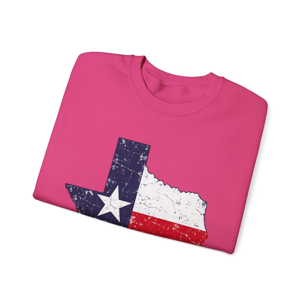 Weathered Texas Flag - Crewneck Sweatshirt