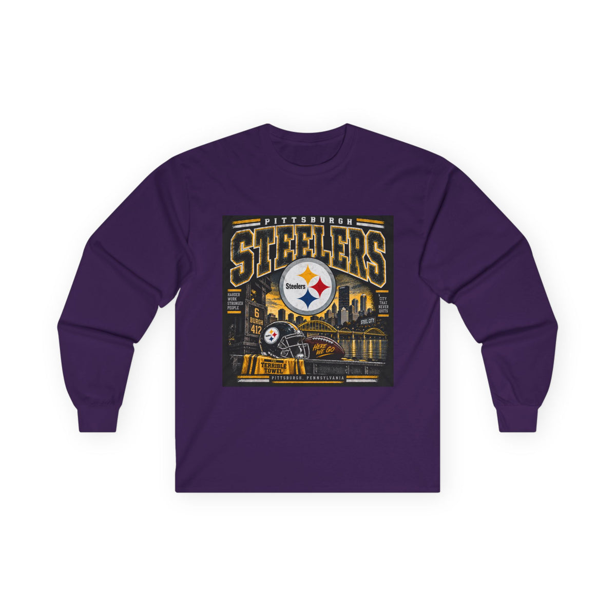 Pittsburgh Steelers Steel City Pride - Unisex Ultra Cotton Long Sleeve Tee