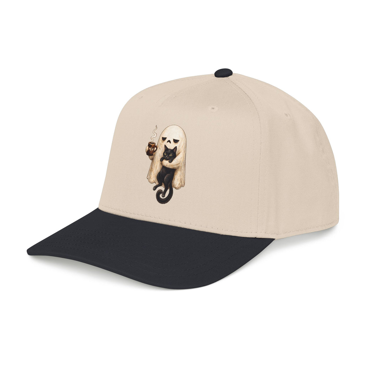 Meh Ghost and Black Cat - OTTO Baseball Hat