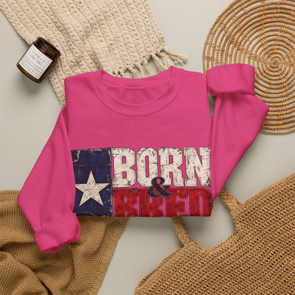 Texas Born and Bred - Crewneck Sweatshirt