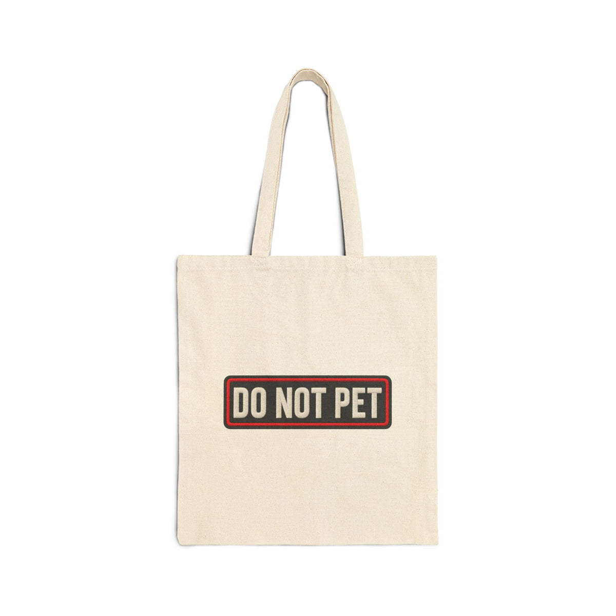 Do Not Pet - Service Dog Patch - Canvas Tote