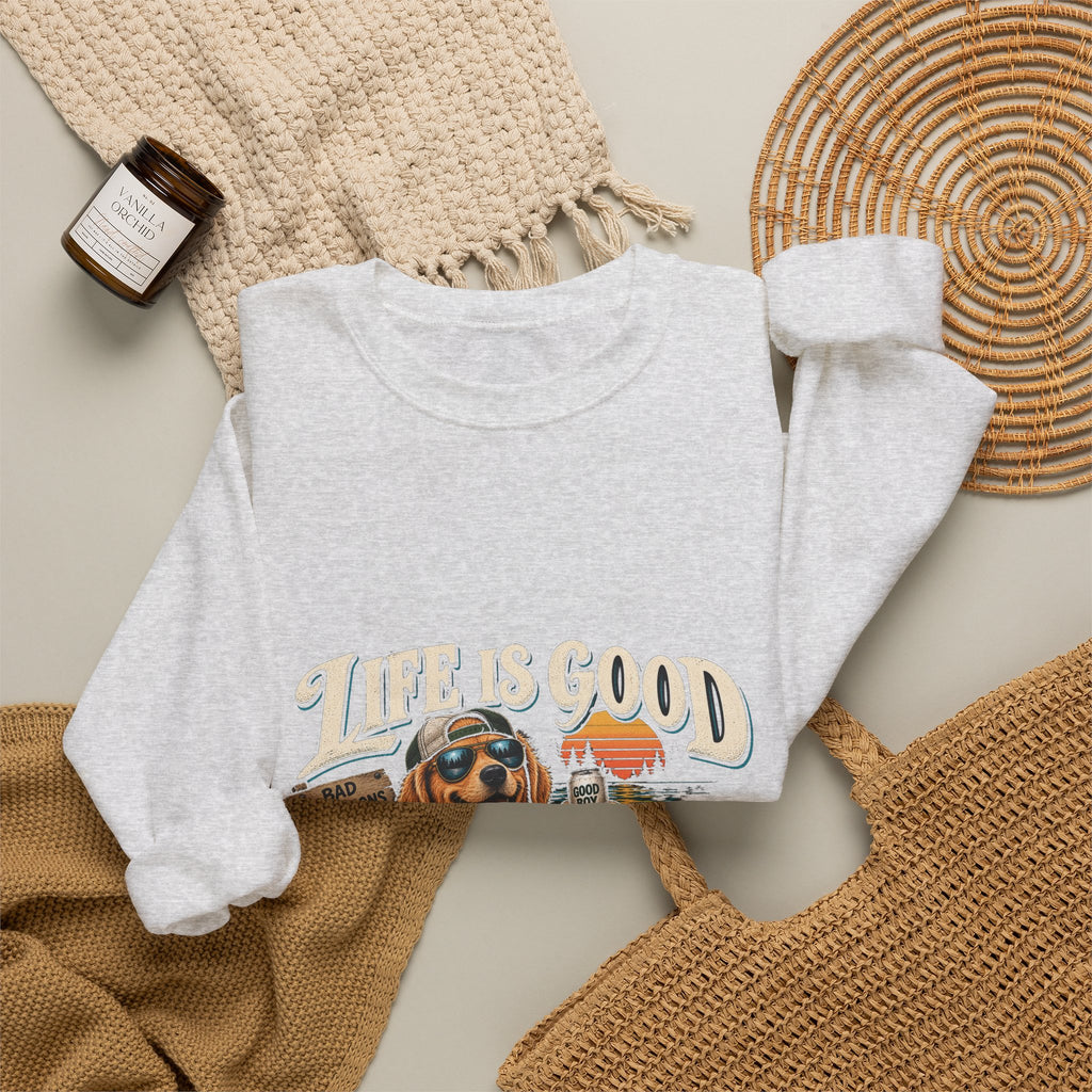 Life is Good Floatin' - Crewneck Sweatshirt