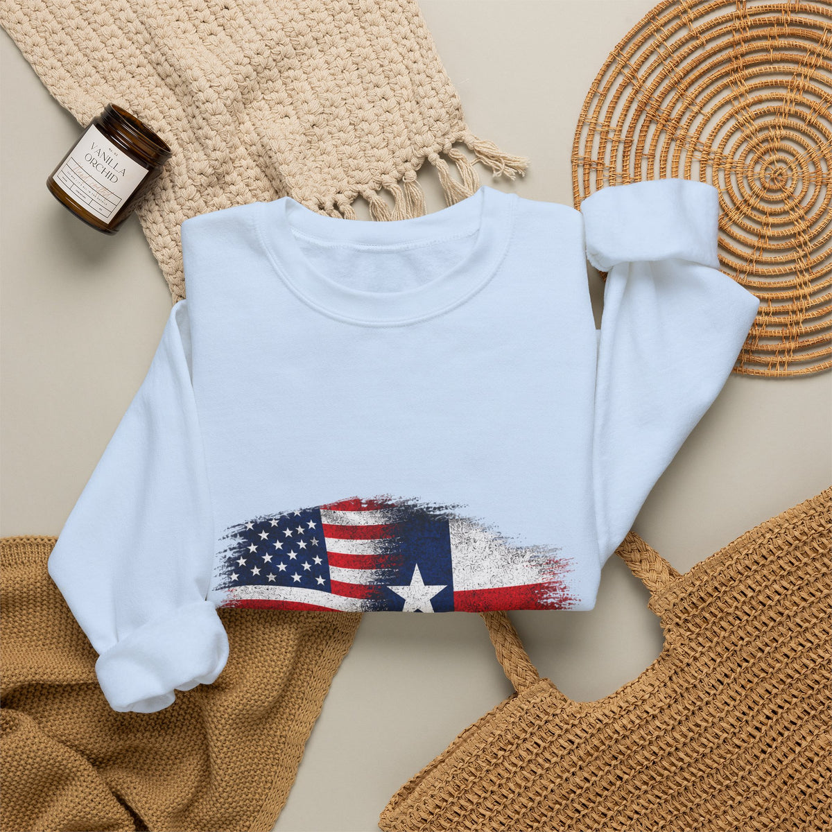 American by Birth, Texan by Choice - Crewneck Sweatshirt