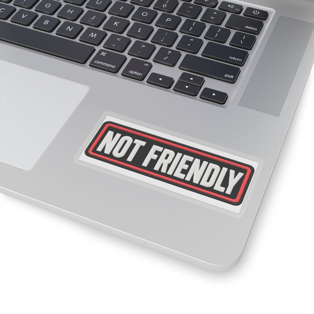 Not Friendly - Service Dog Patch - Kiss-Cut Sticker