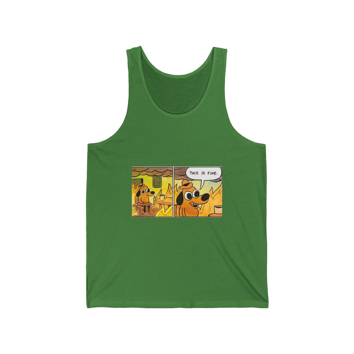 This Is Fine - Athletic Tank