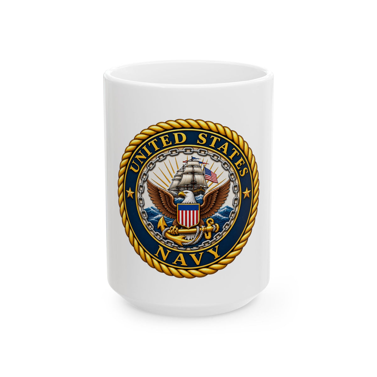 U.S. Navy Emblem - Ceramic Mug 11oz and 15oz