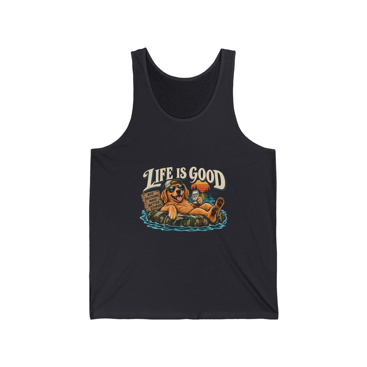 Life is Good Floatin' - Athletic Tank