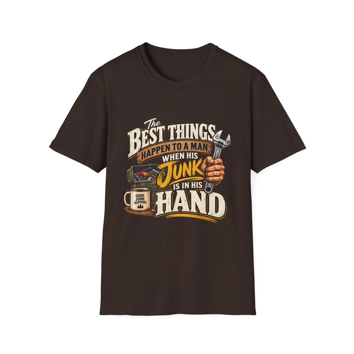 Best Things Happen in a Man's Hand - Classic Tee