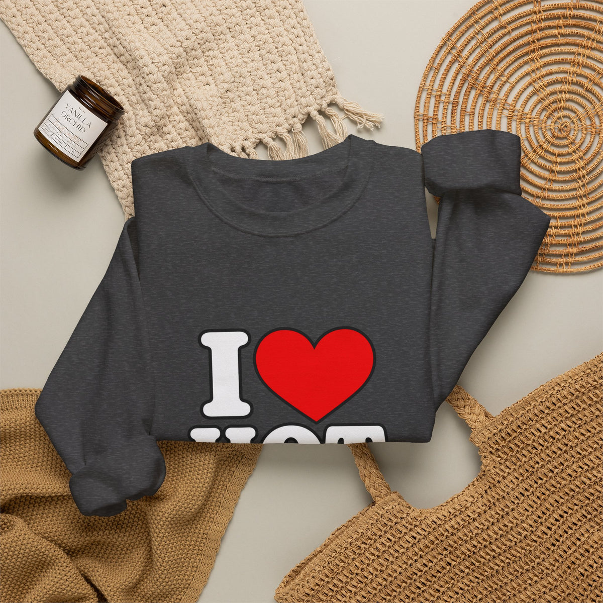 I Love Hot Dads - Crewneck Sweatshirt