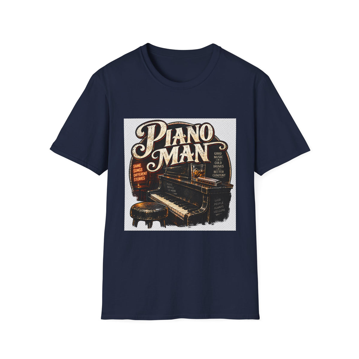 Piano Man Retro Bar - Classic Tee