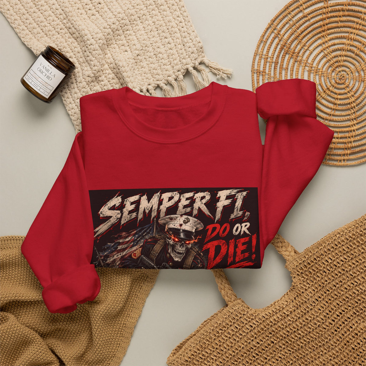 Semper Fi Do or Die - Crewneck Sweatshirt