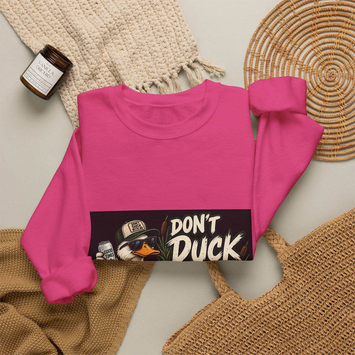 Duck With Me Camo - Crewneck Sweatshirt