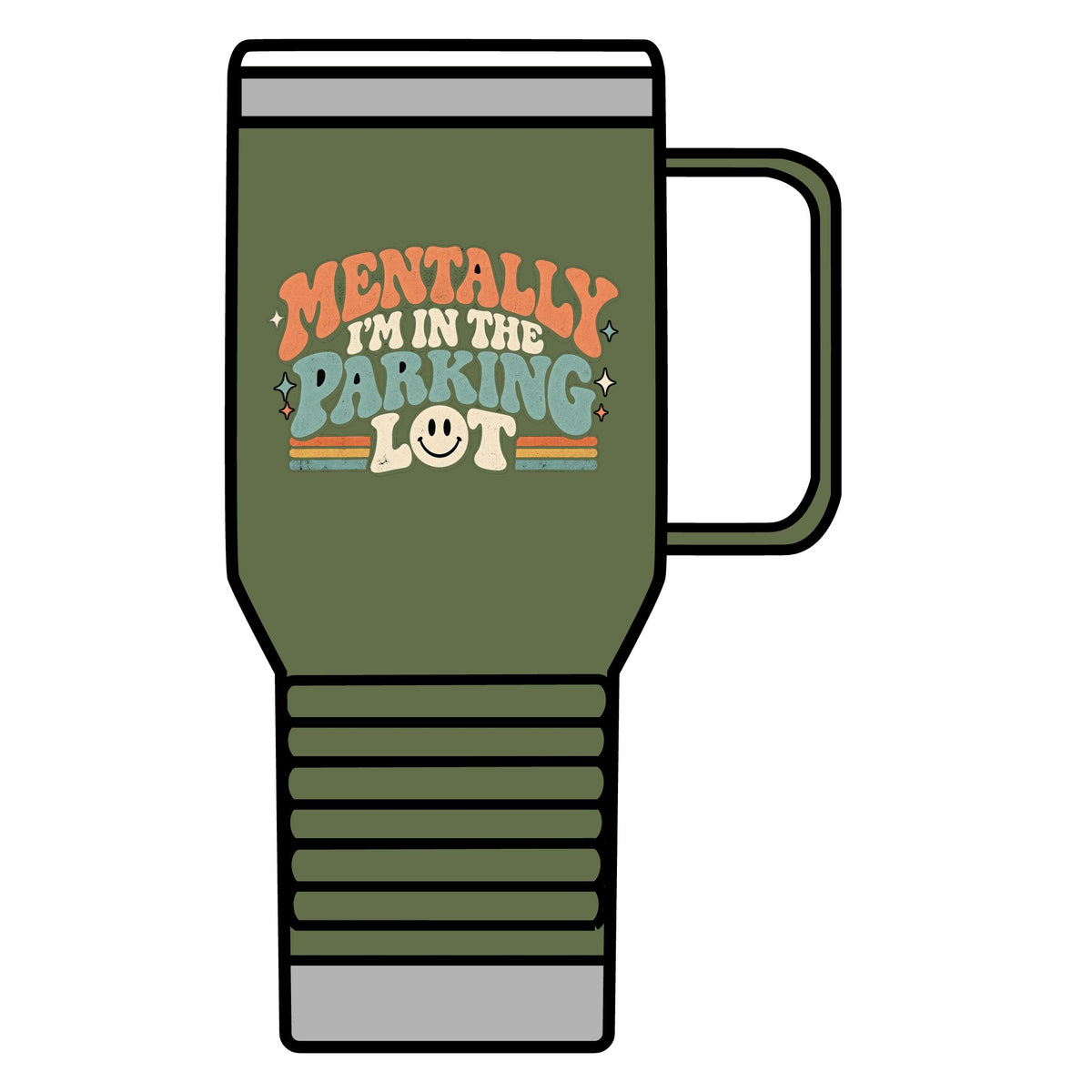 Secretly Plotting Dark Parking - 20oz Insulated Mug