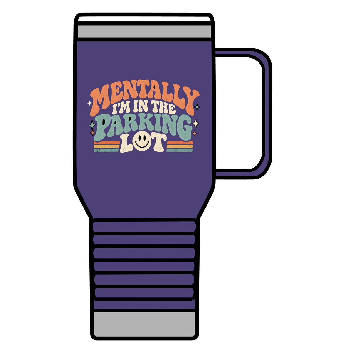Secretly Plotting Dark Parking - 20oz Insulated Mug