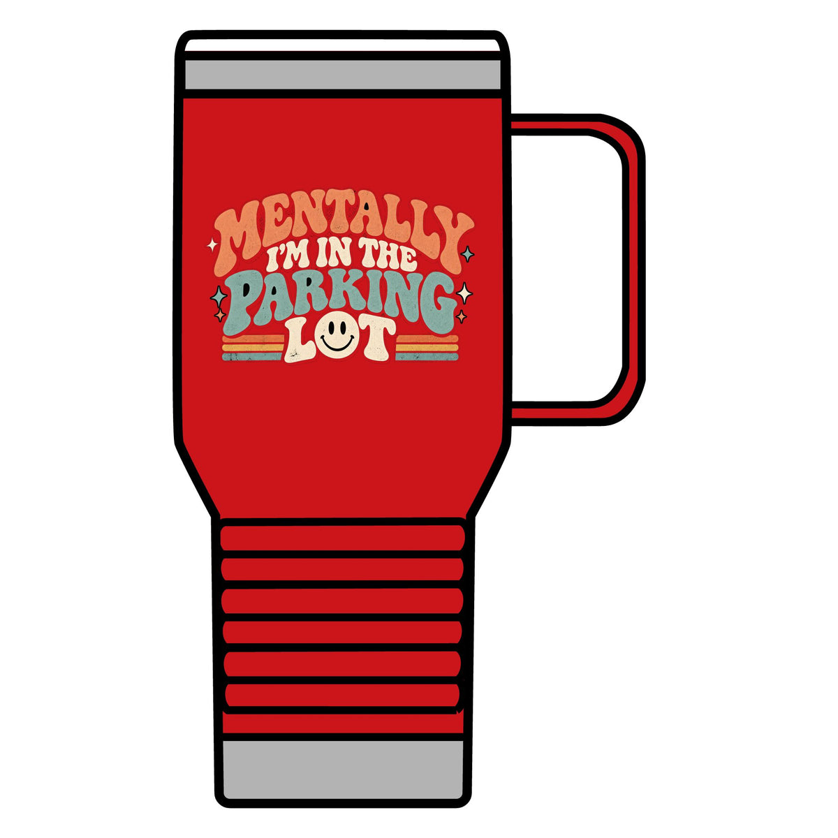 Secretly Plotting Dark Parking - 20oz Insulated Mug