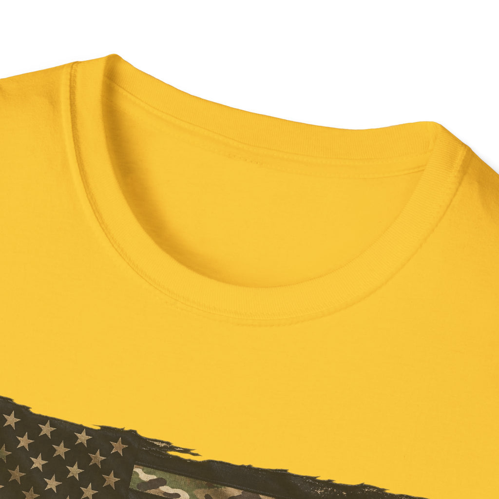 Black and Multicam American Flag - Classic Tee