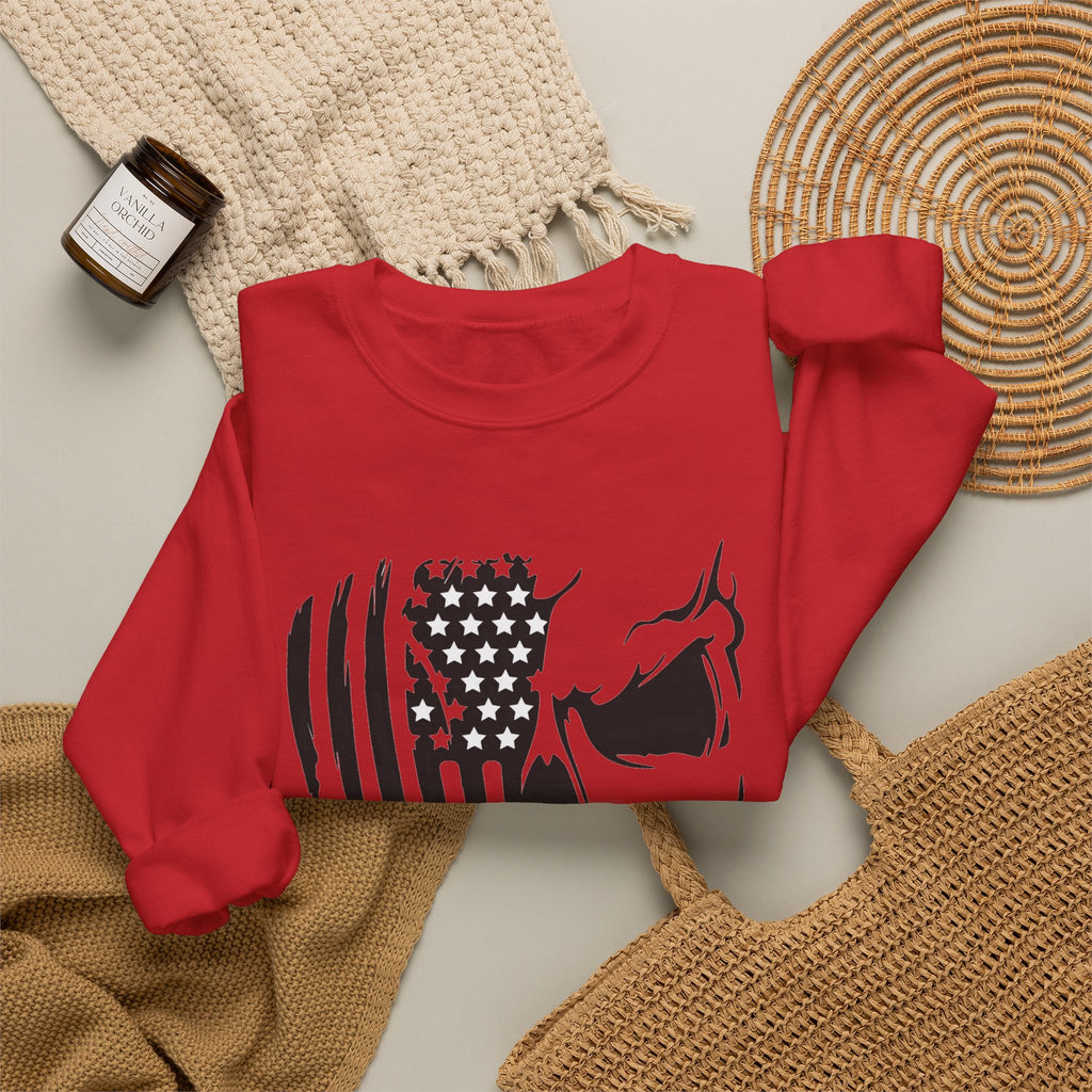 Stars, Stripes & Skulls - Crewneck Sweatshirt