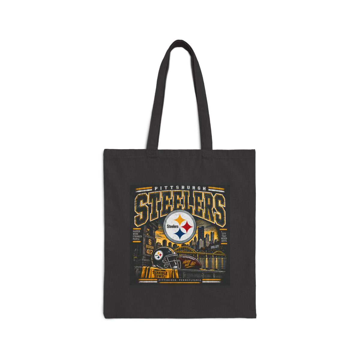 Pittsburgh Steelers Steel City Pride - Canvas Tote