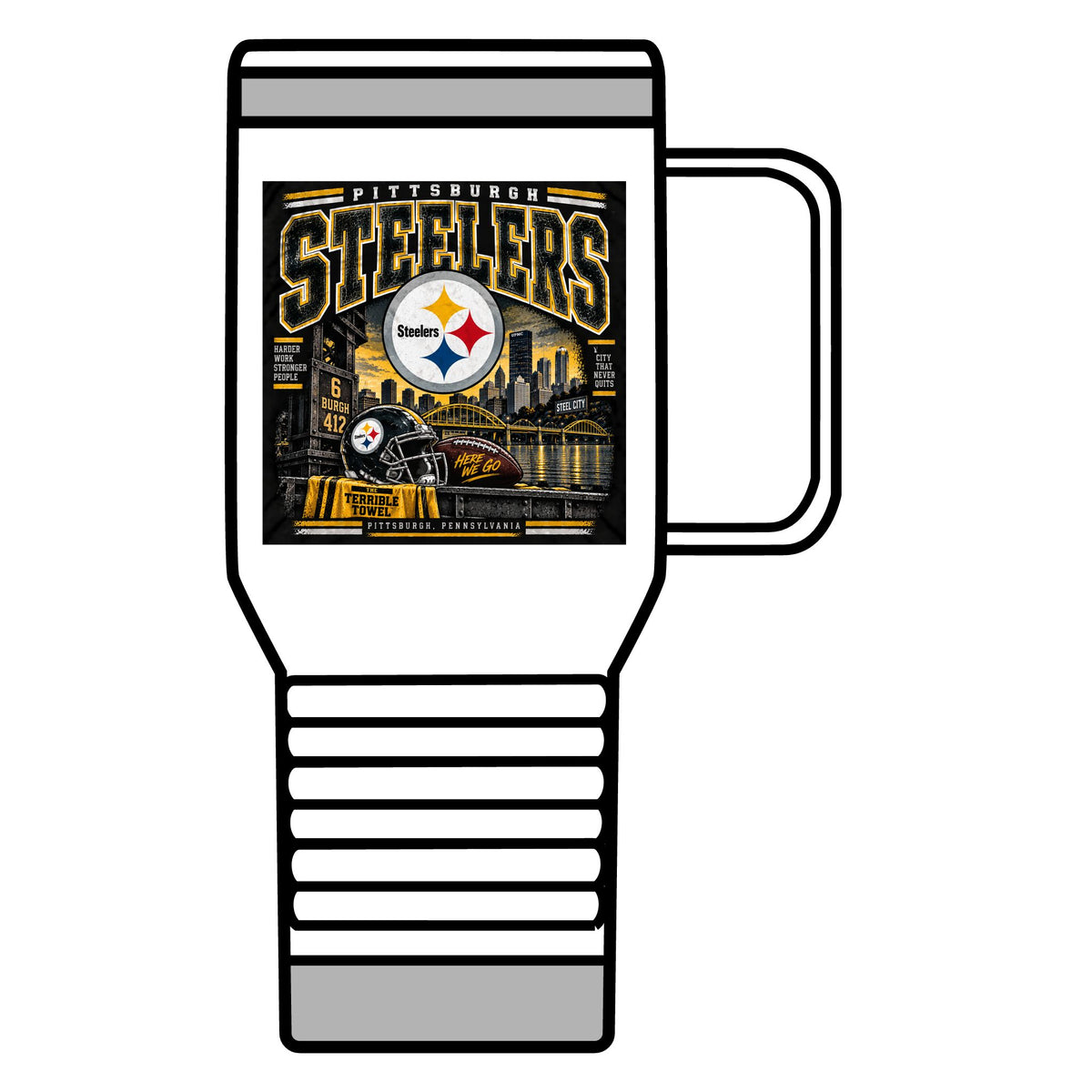 Pittsburgh Steelers Steel City Pride - 20oz Insulated Mug