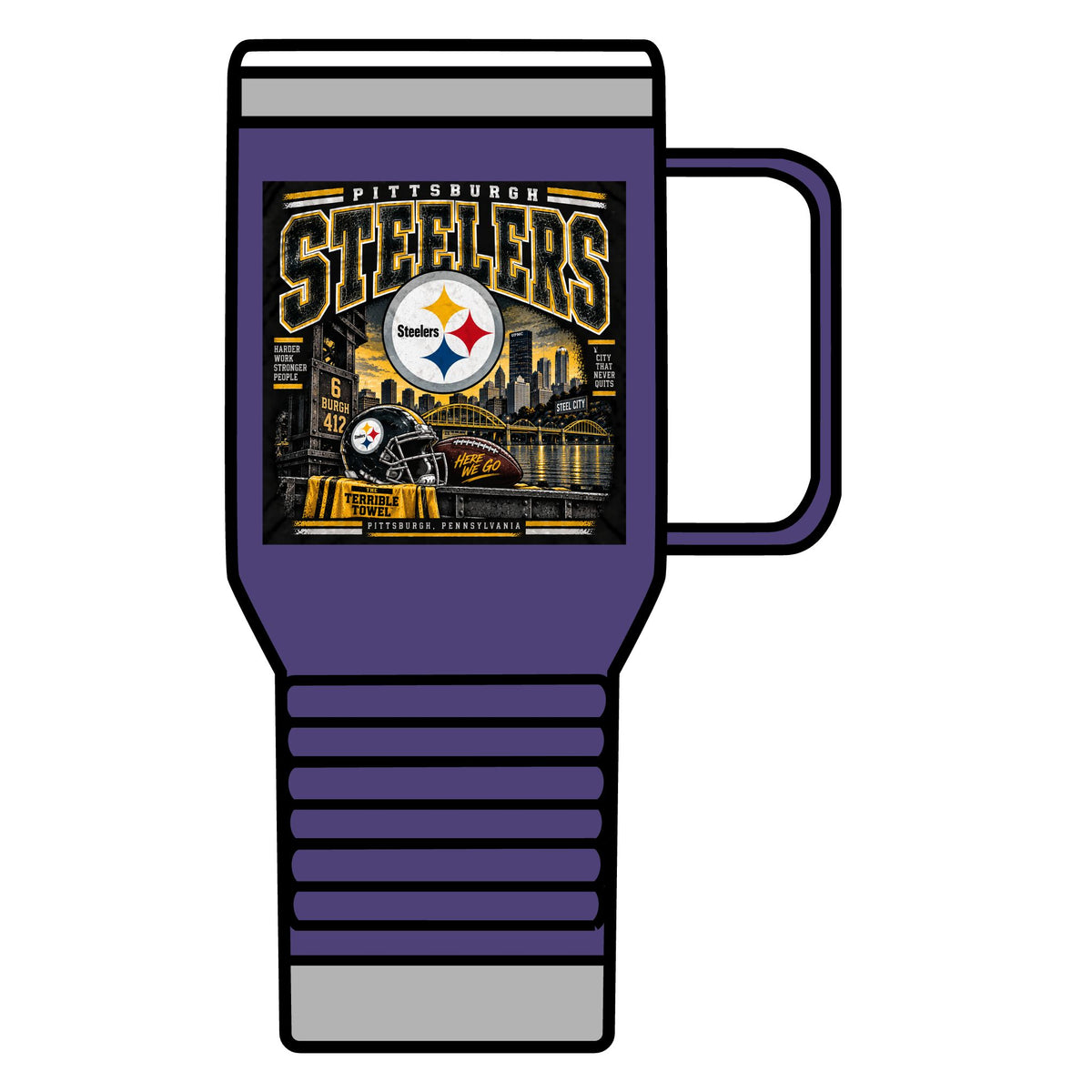 Pittsburgh Steelers Steel City Pride - 20oz Insulated Mug