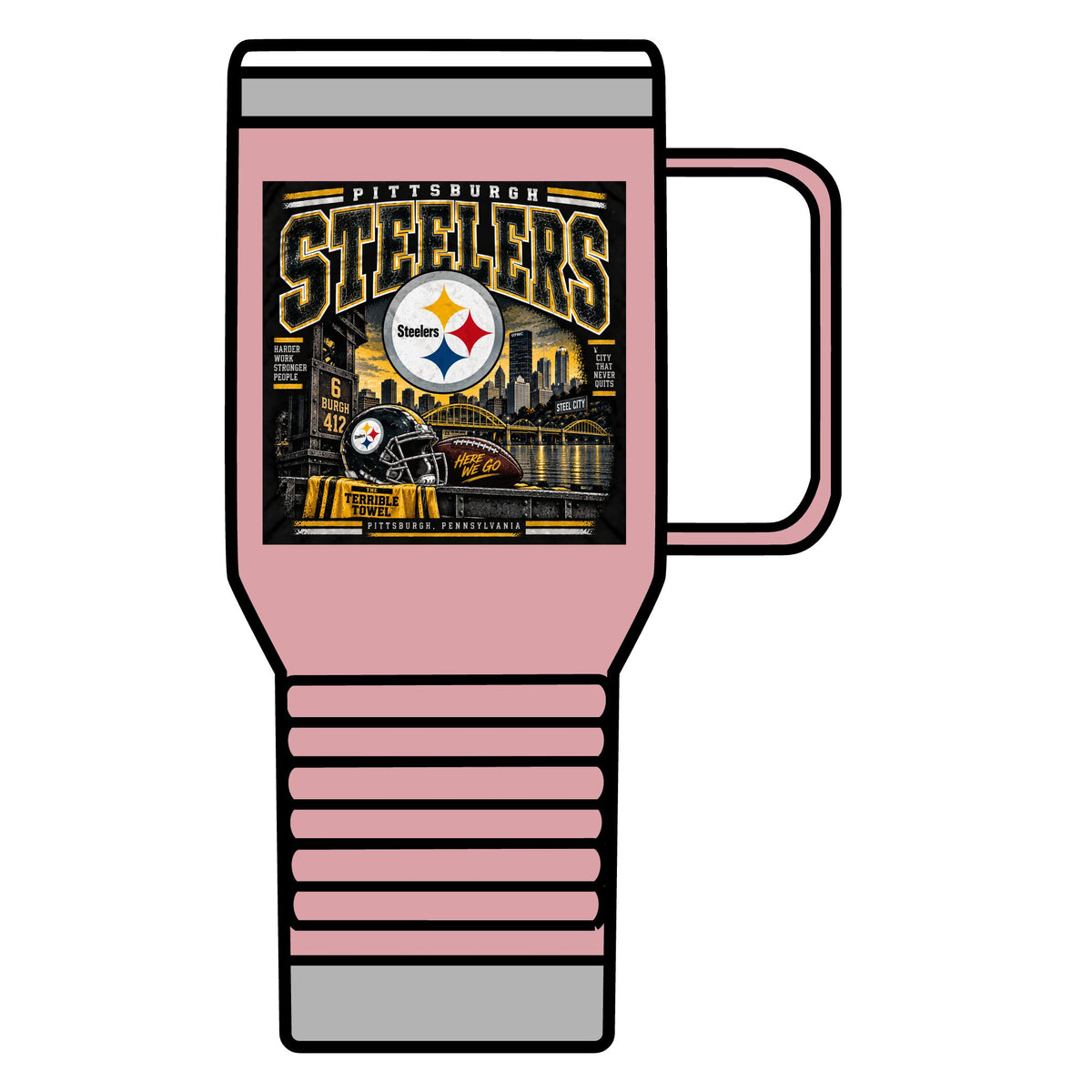 Pittsburgh Steelers Steel City Pride - 20oz Insulated Mug