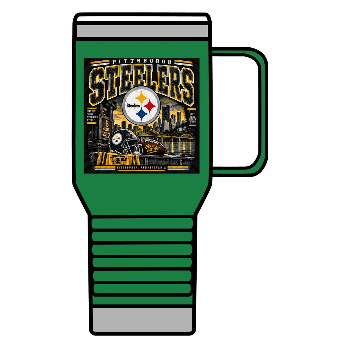 Pittsburgh Steelers Steel City Pride - 20oz Insulated Mug