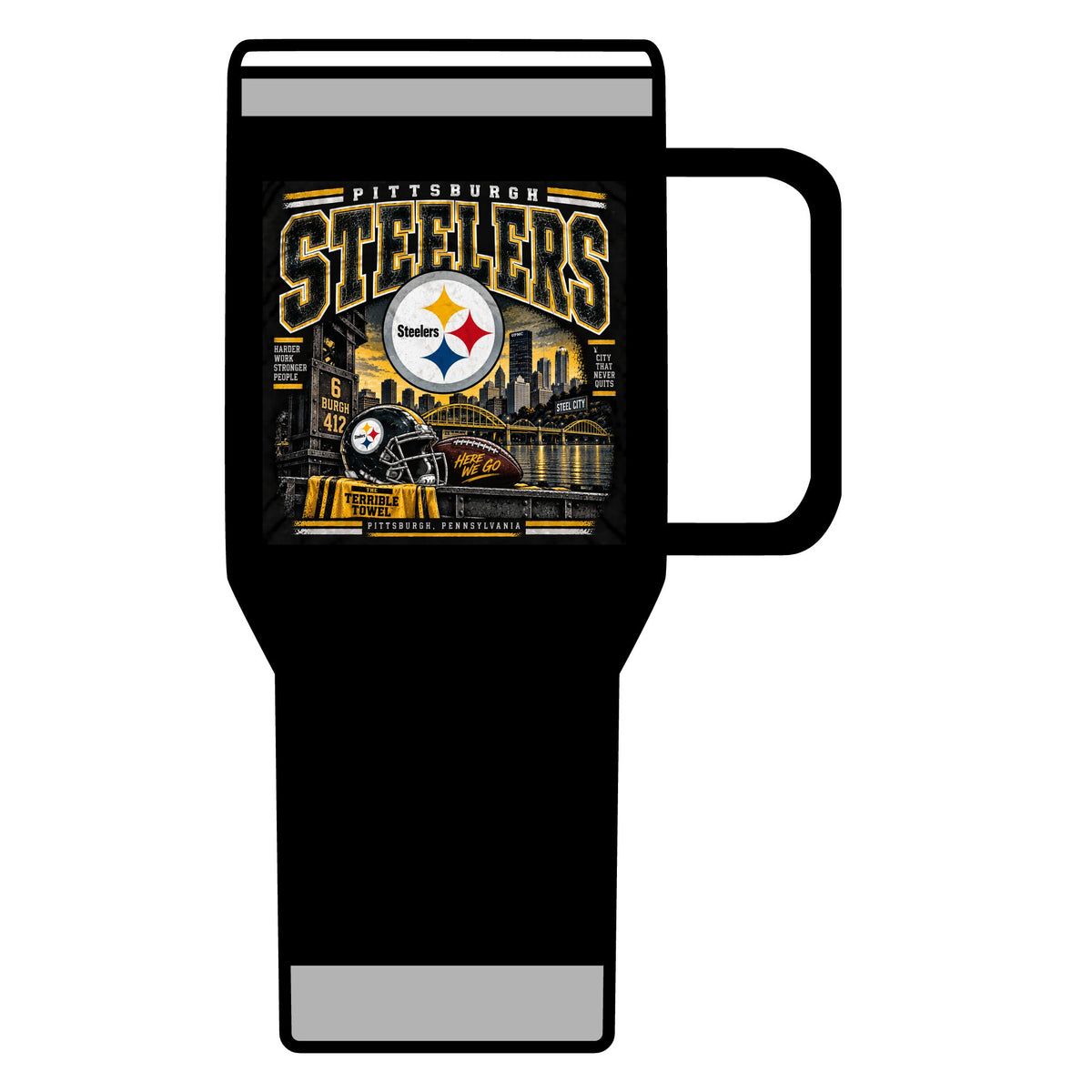 Pittsburgh Steelers Steel City Pride - 20oz Insulated Mug