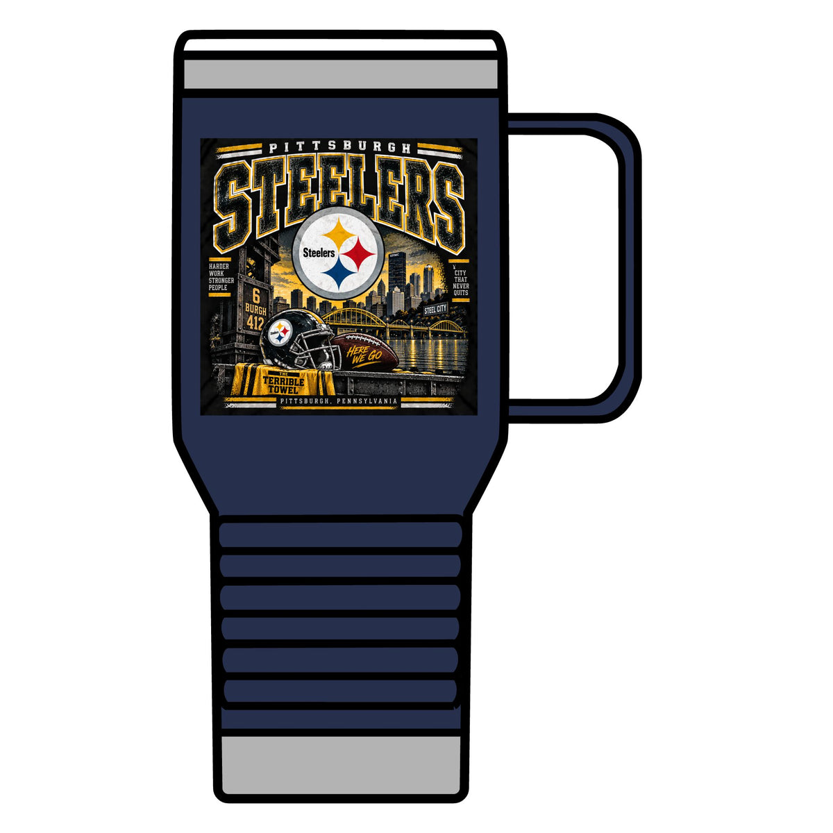 Pittsburgh Steelers Steel City Pride - 20oz Insulated Mug