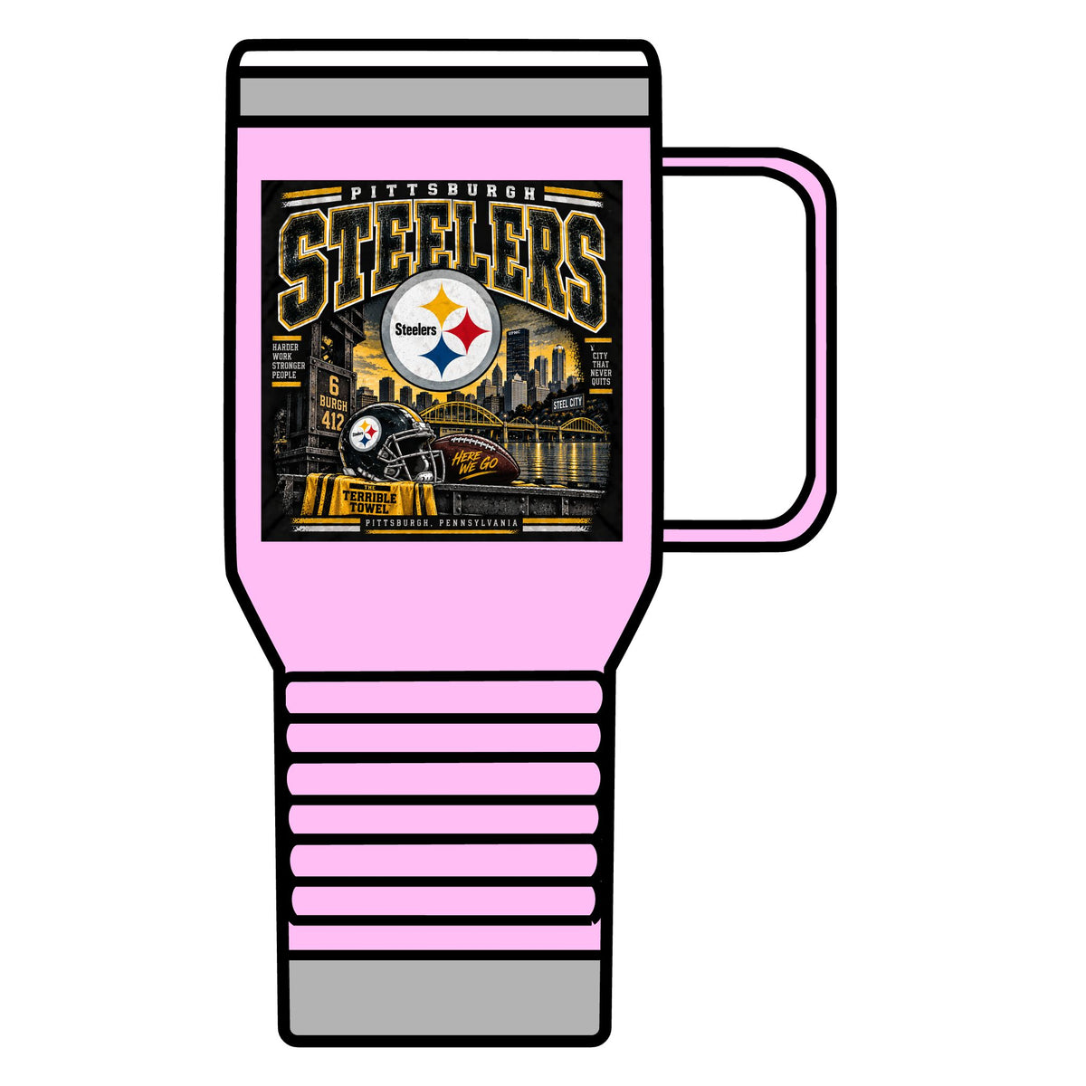 Pittsburgh Steelers Steel City Pride - 20oz Insulated Mug