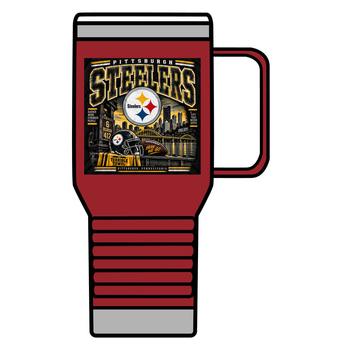 Pittsburgh Steelers Steel City Pride - 20oz Insulated Mug
