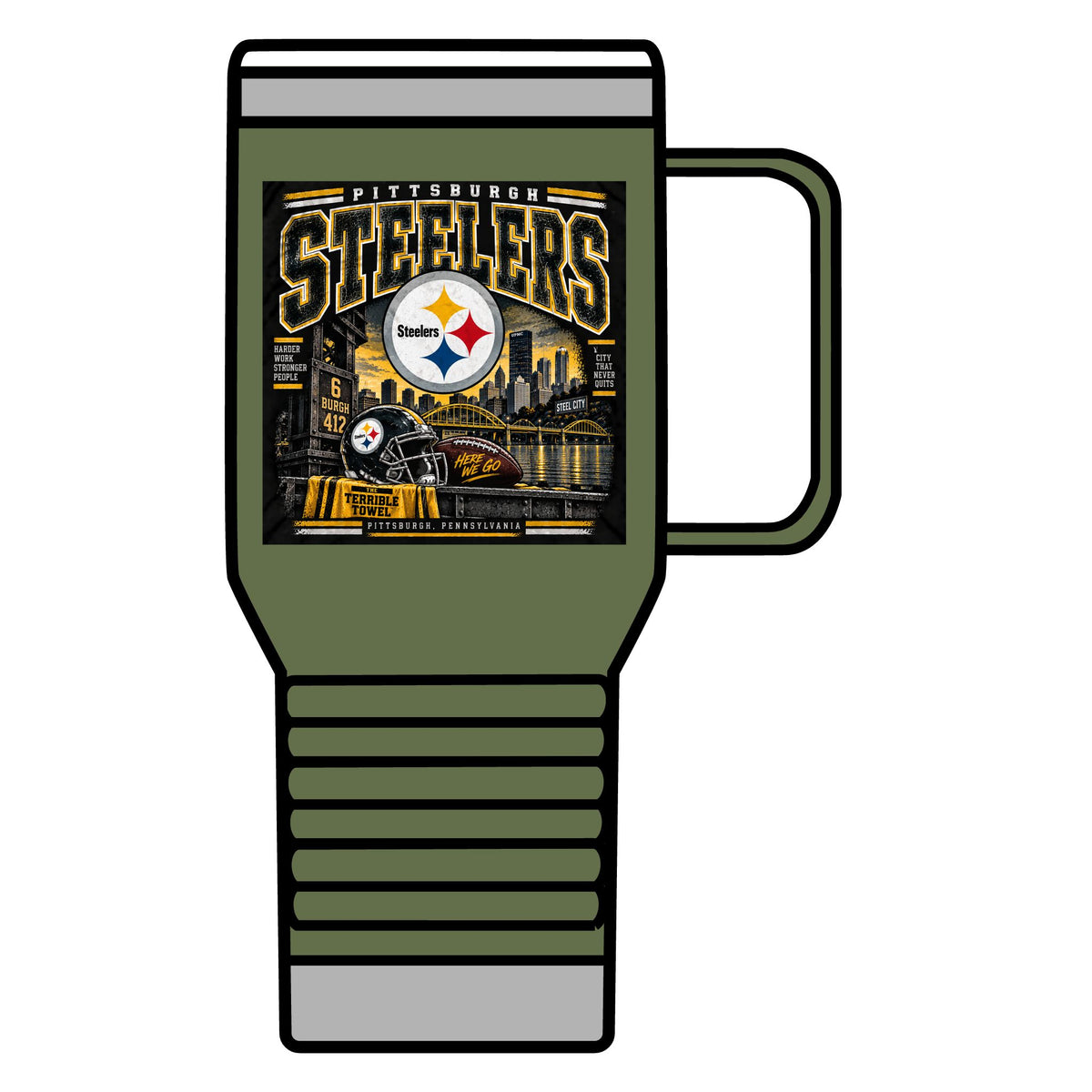 Pittsburgh Steelers Steel City Pride - 20oz Insulated Mug