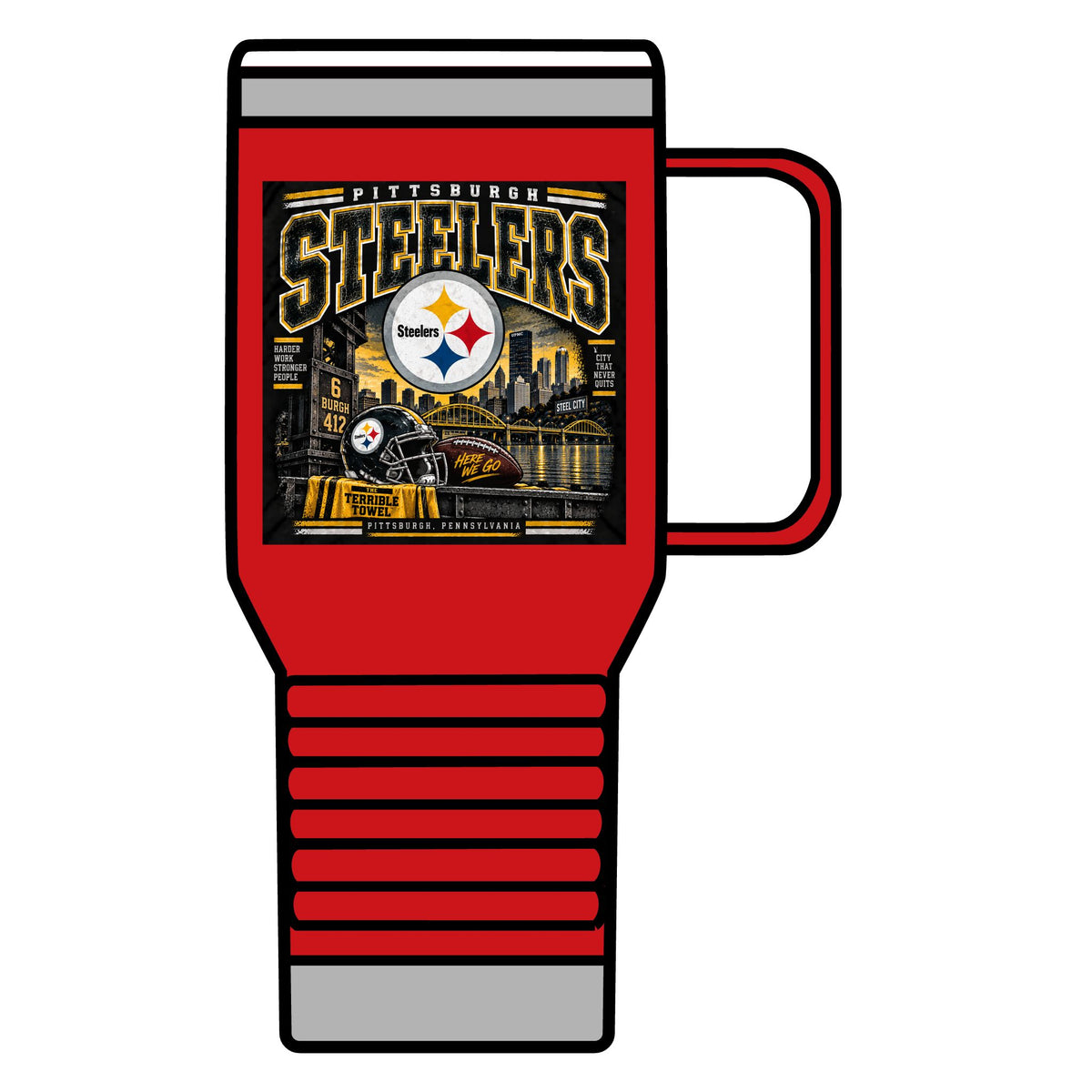 Pittsburgh Steelers Steel City Pride - 20oz Insulated Mug