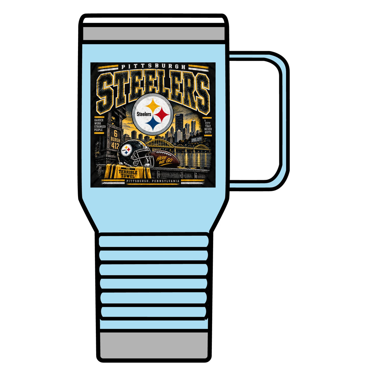Pittsburgh Steelers Steel City Pride - 20oz Insulated Mug