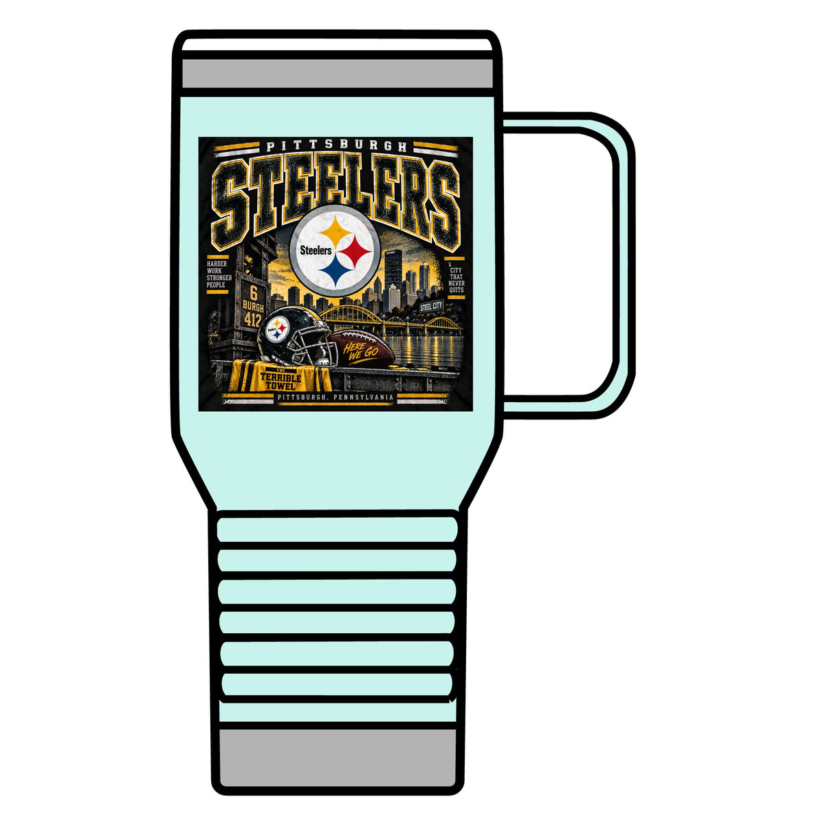 Pittsburgh Steelers Steel City Pride - 20oz Insulated Mug
