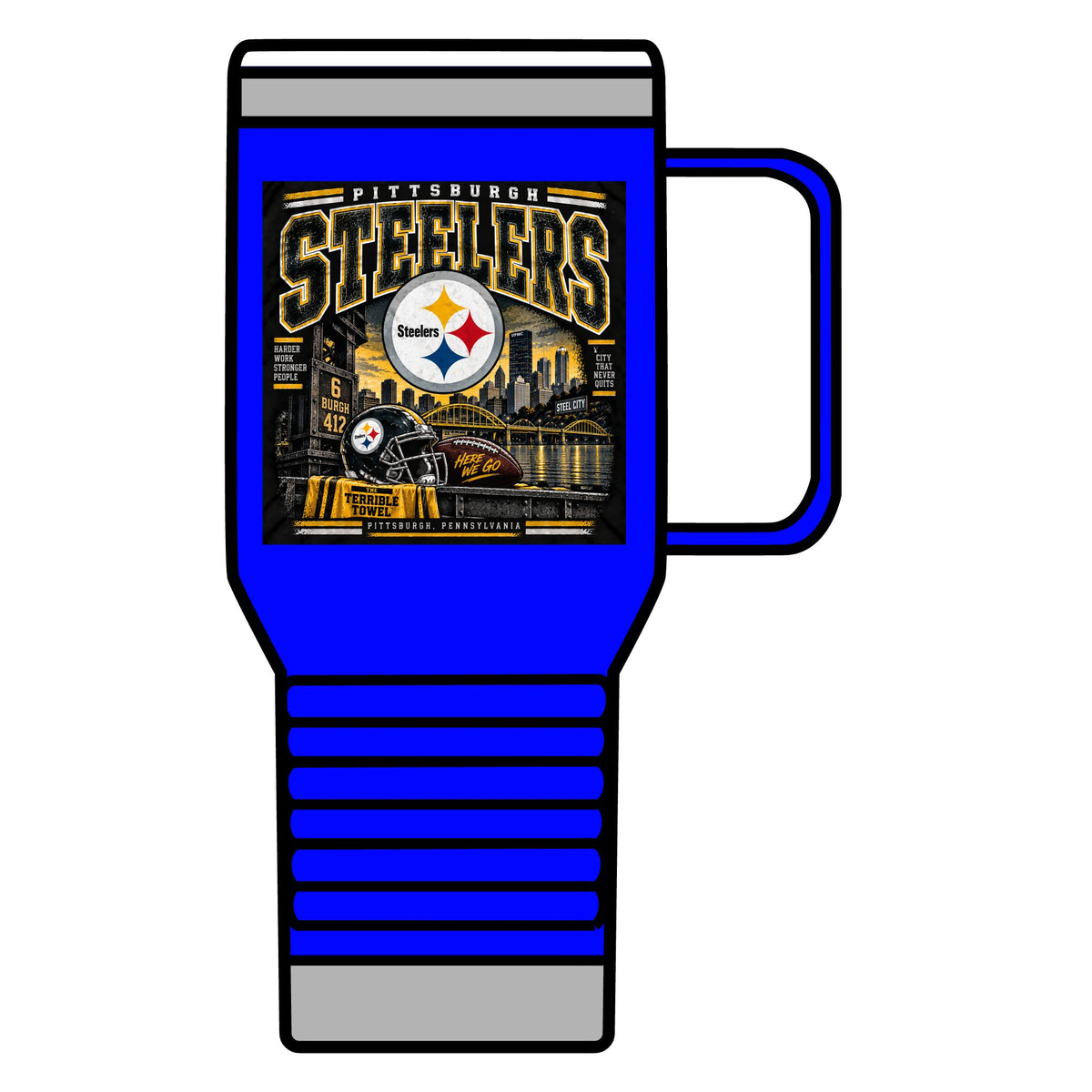 Pittsburgh Steelers Steel City Pride - 20oz Insulated Mug