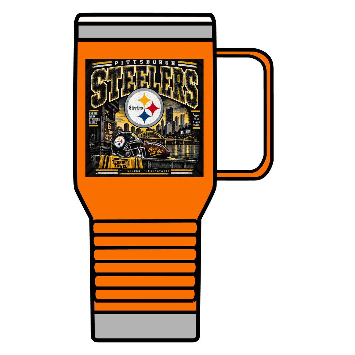 Pittsburgh Steelers Steel City Pride - 20oz Insulated Mug