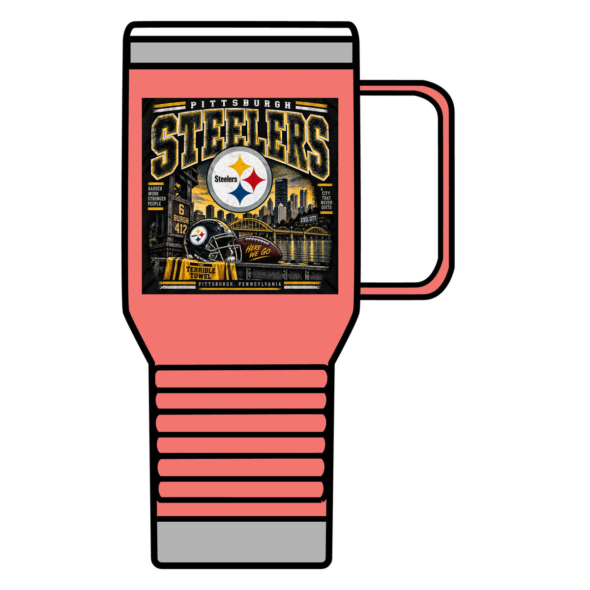 Pittsburgh Steelers Steel City Pride - 20oz Insulated Mug