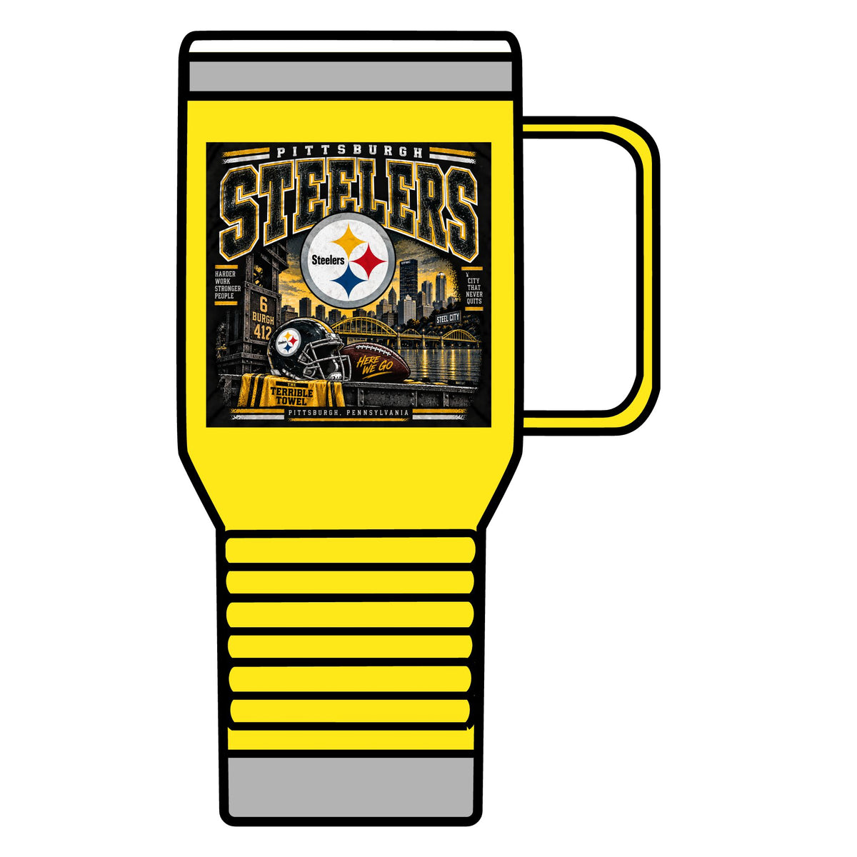 Pittsburgh Steelers Steel City Pride - 20oz Insulated Mug