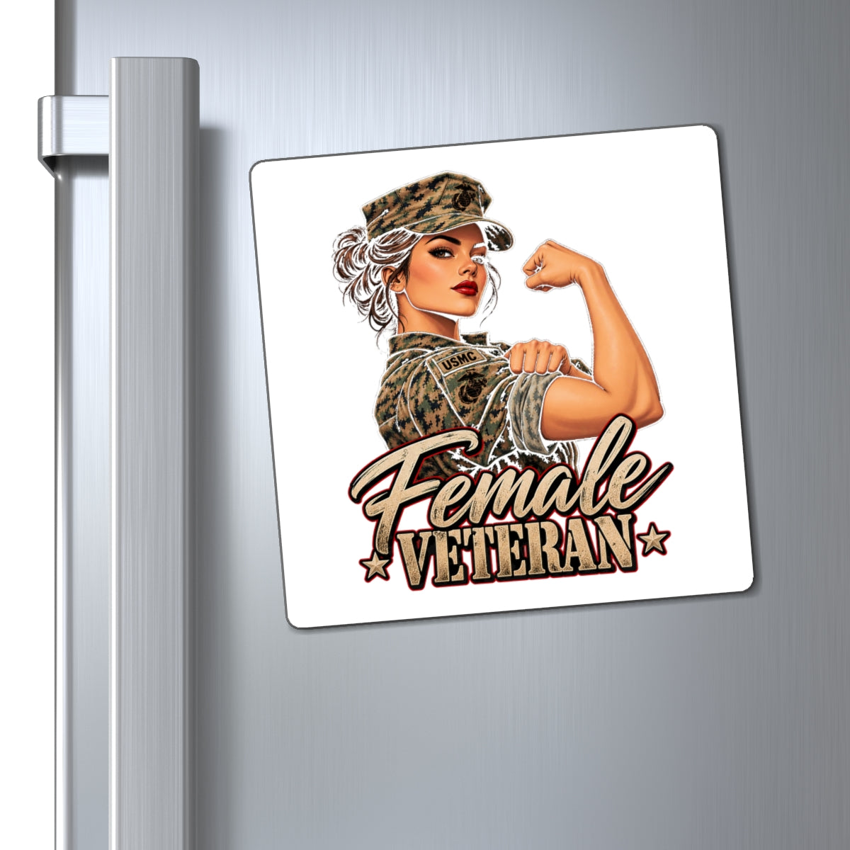 Female Veteran Pride - Magnet