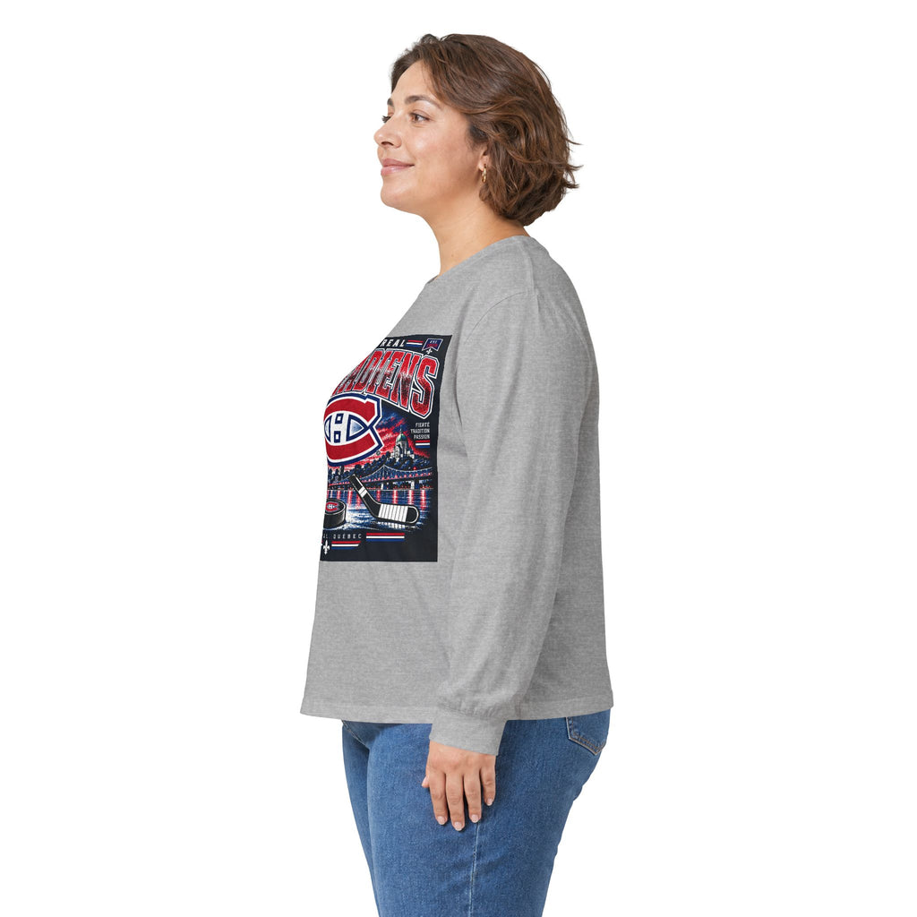 Montreal Canadiens Skyline - Unisex Ultra Cotton Long Sleeve Tee