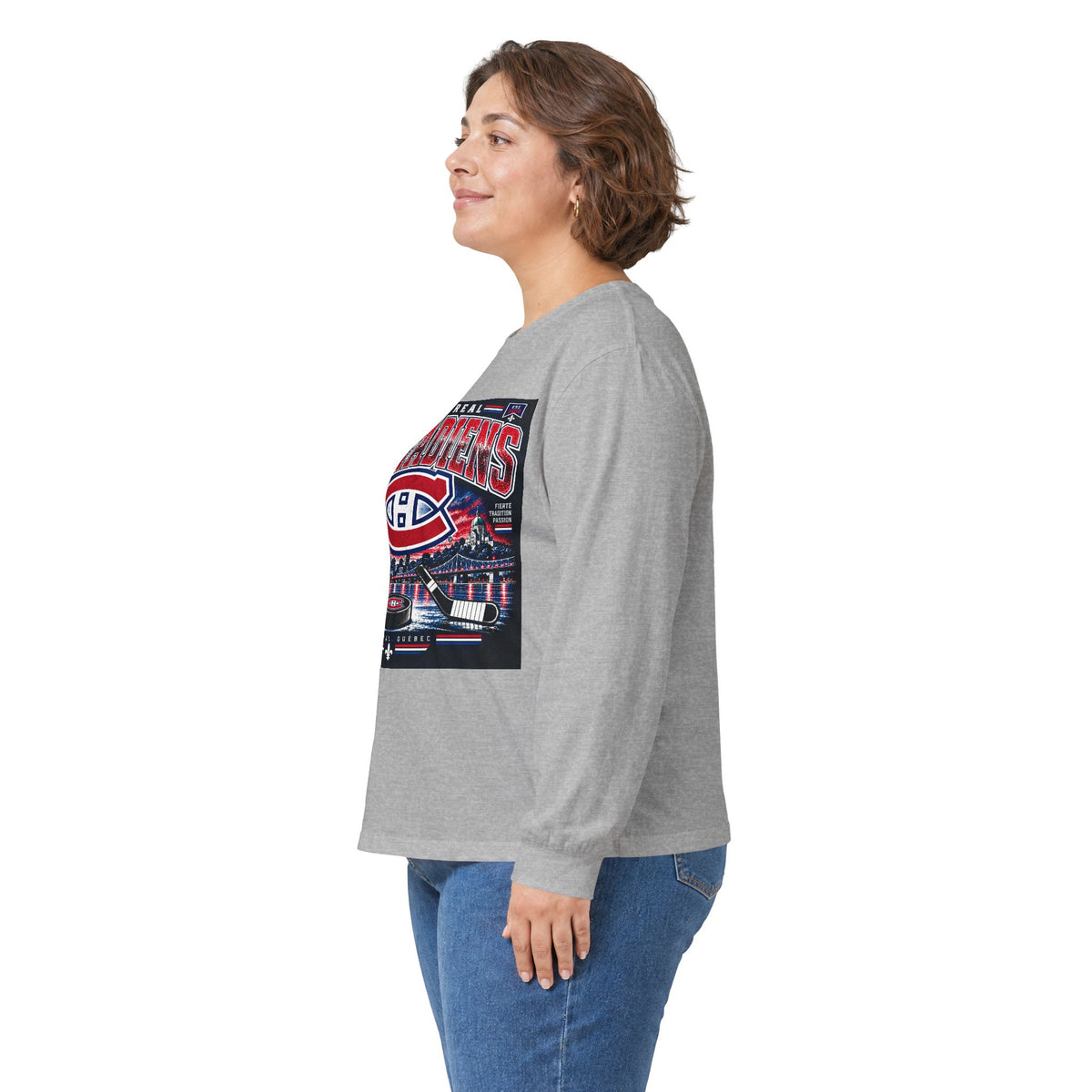 Montreal Canadiens Skyline - Unisex Ultra Cotton Long Sleeve Tee