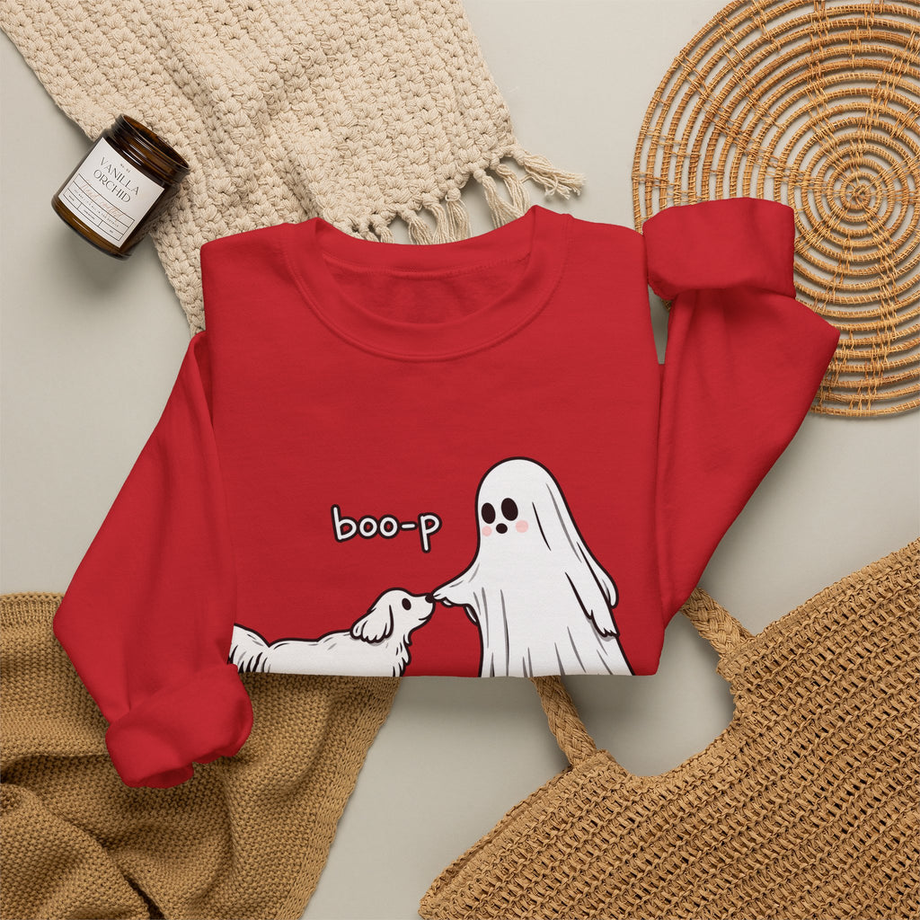 Boo-p Ghost and Dog - Crewneck Sweatshirt