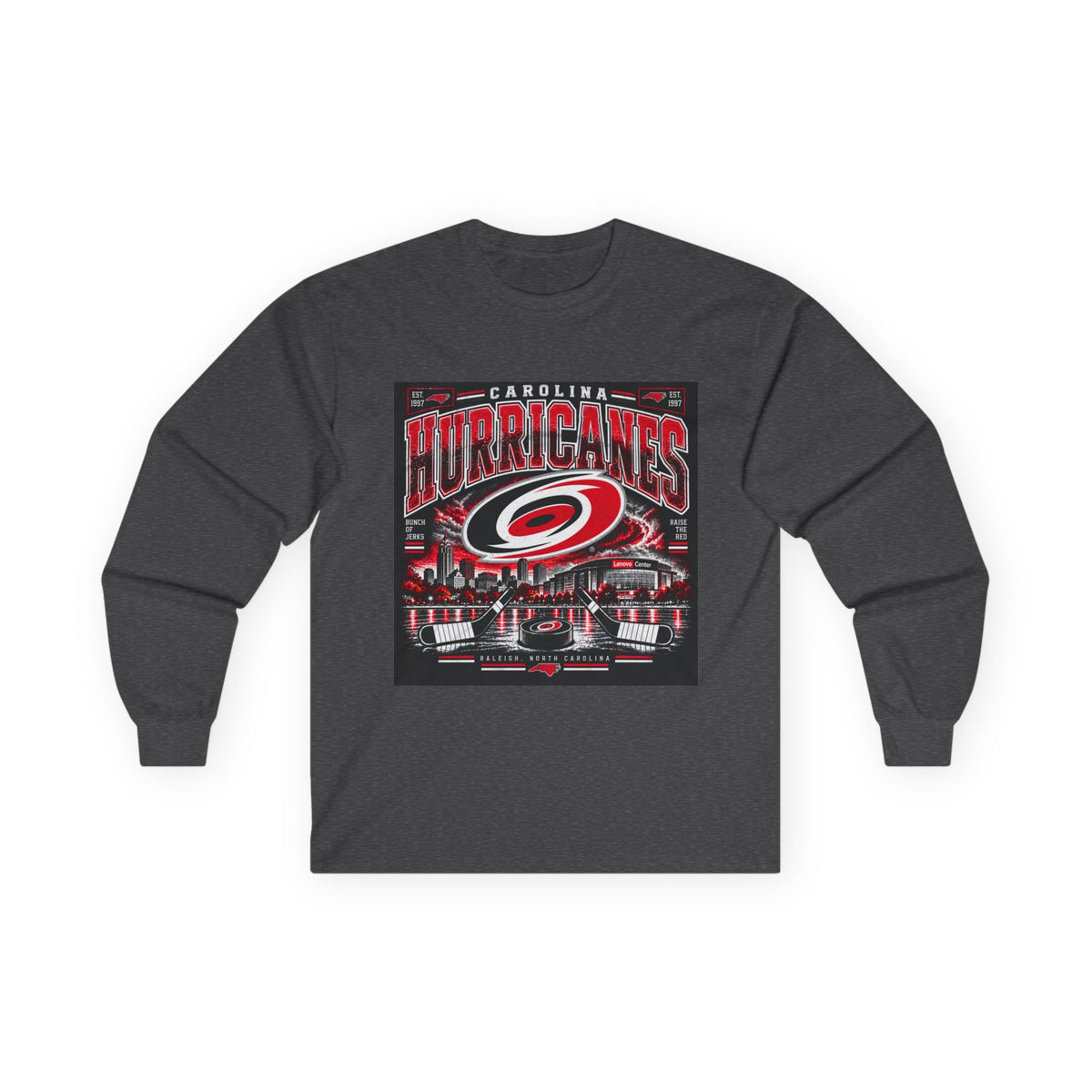 Carolina Hurricanes Skyline - Unisex Ultra Cotton Long Sleeve Tee