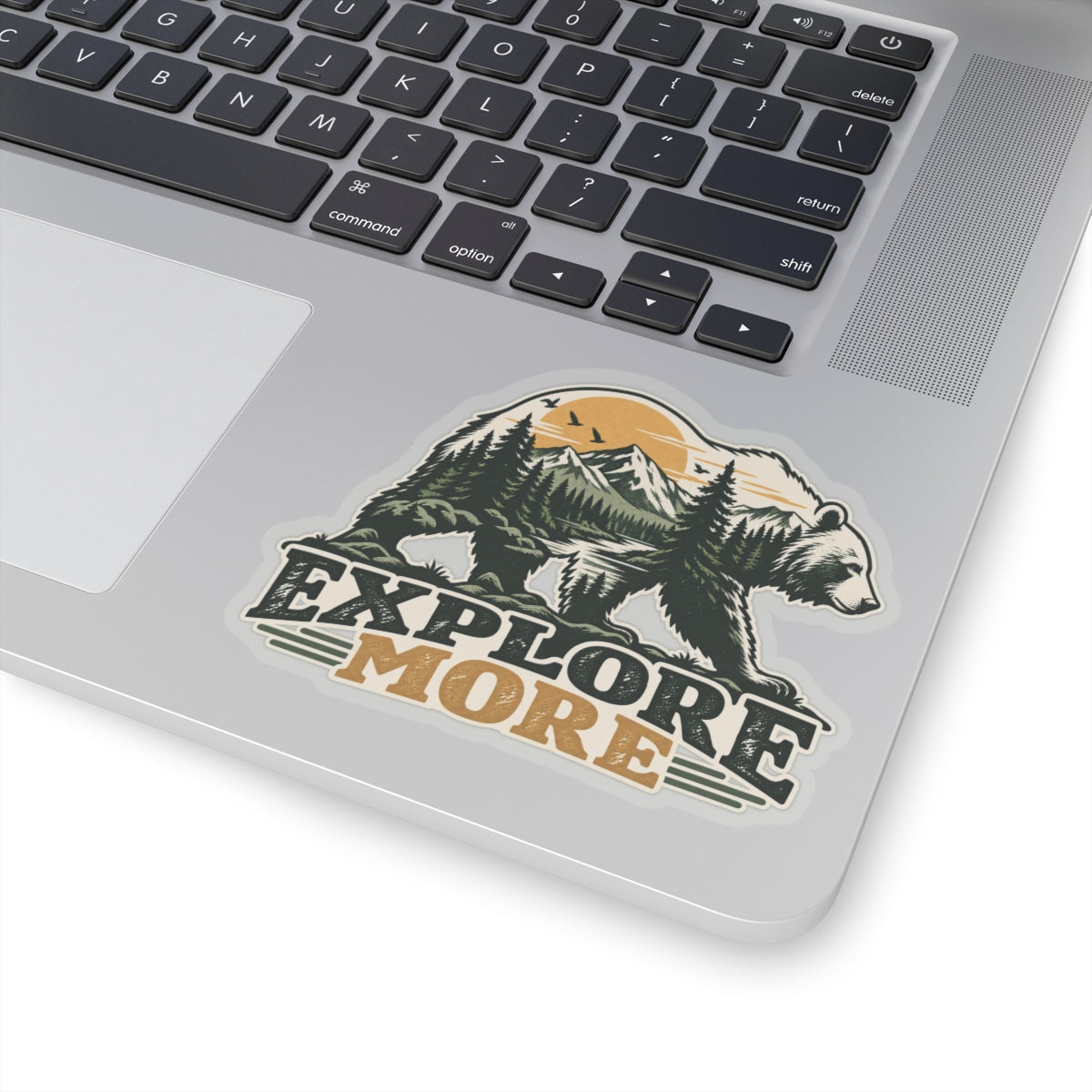 Explore More Bear - Kiss-Cut Sticker
