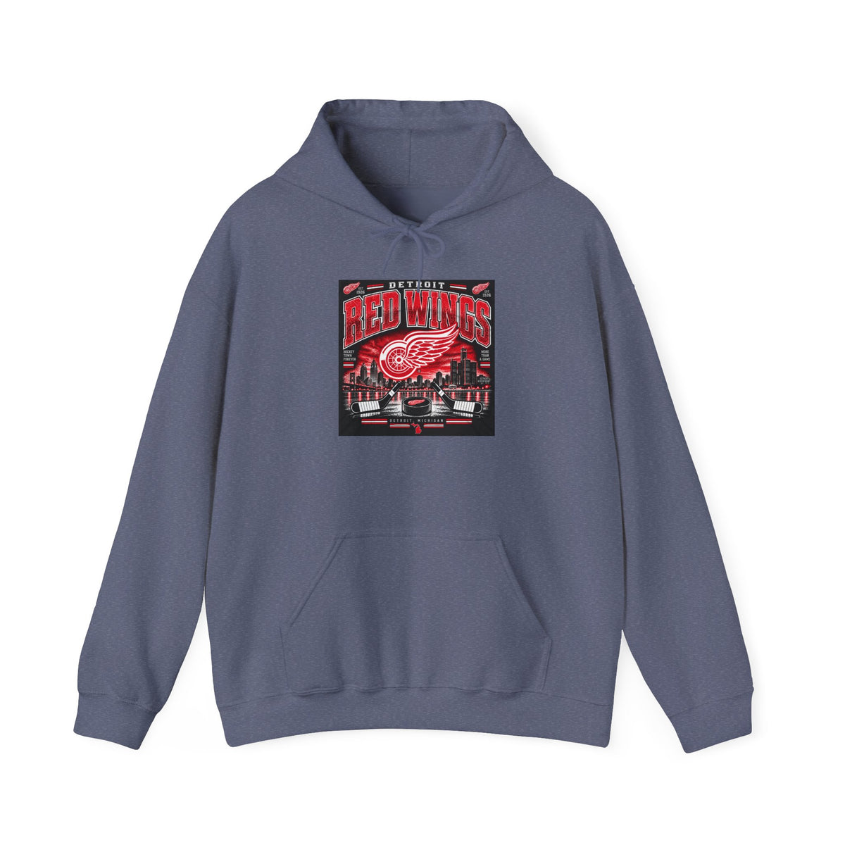 Detroit Red Wings Hockey Skyline - Hoodie