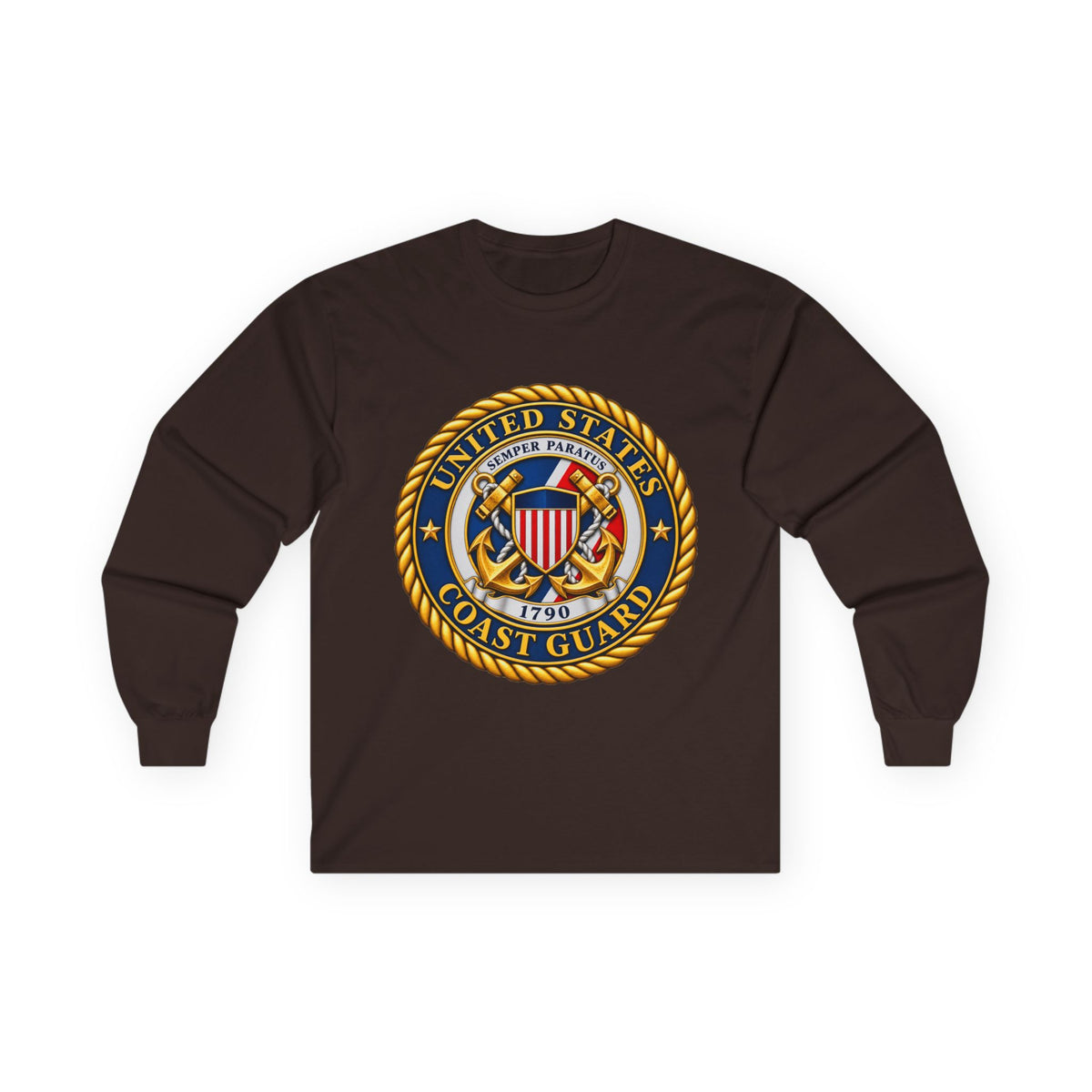 U.S. Coast Guard Emblem - Unisex Ultra Cotton Long Sleeve Tee