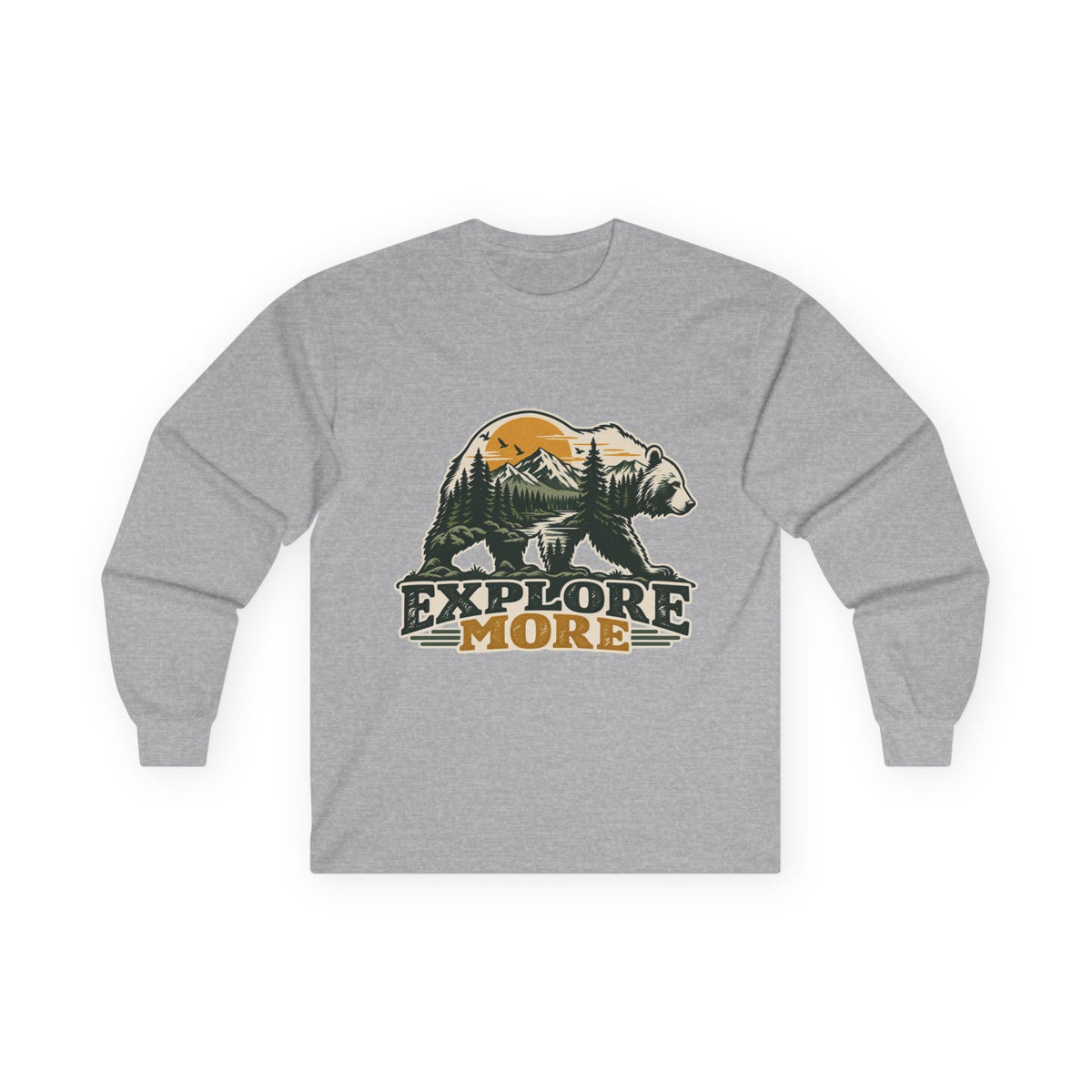 Explore More Bear - Unisex Ultra Cotton Long Sleeve Tee